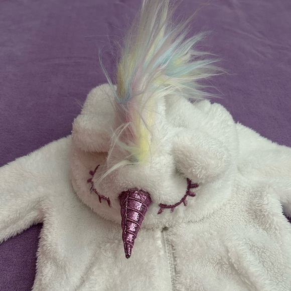 Unicorn Zip Up Sweater 18M - Picture 3 of 4